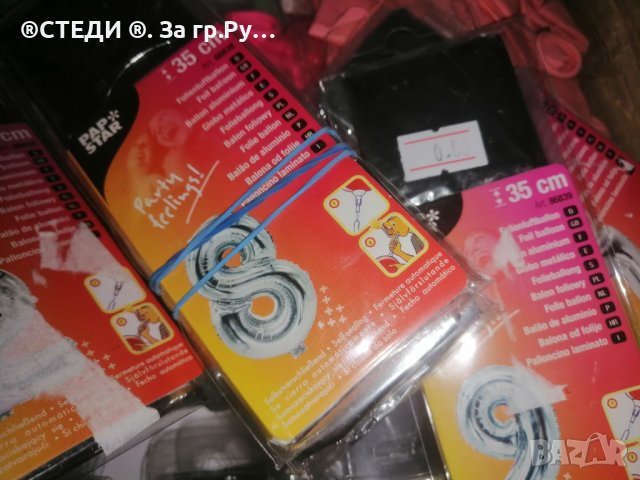 ФОЛИЕВИ БАЛОНИ ЦИФРИ 35 СМ СР3БРО, ЗА РОЖДЕН ДЕН! , снимка 4 - Други - 41423343