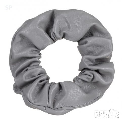 Кожено скрънчи (ластик за коса), снимка 5 - Аксесоари за коса - 37299134