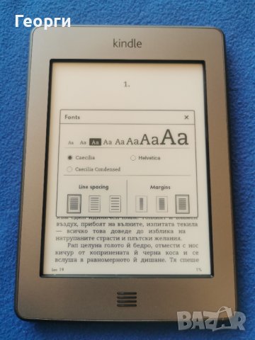 четец Kindle Touch , снимка 4 - Електронни четци - 43092977