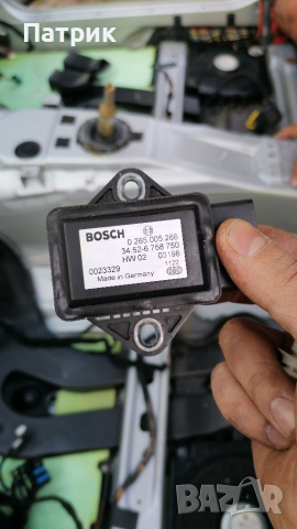 Датчик BMW за надлъжно напречно ускорение BOSCH BMW БМВ E60 E61 E63 E64  , снимка 3 - Части - 35521700
