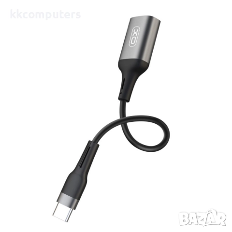 Кабел OTG, USB-C - USB женско, XO NB201, Черен, снимка 2 - USB кабели - 52052877