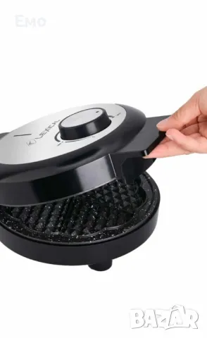 Гофретник - Lexical LWM-2404, 1000W, керамично покритие - Гаранция 24 месеца , снимка 2 - Гофретници - 48446334