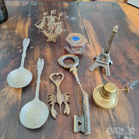 месингови и железни свещници кани панички