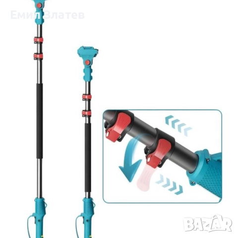 Акумулаторен комплект Тайга 36V: Резачка за клони и лозарска ножица с телескопичен прът, снимка 7 - Моторни триони/резачки - 52617508