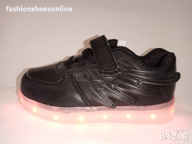 Детски светещи маратонки със USB  зарядно. , снимка 3 - Детски маратонки - 40179885