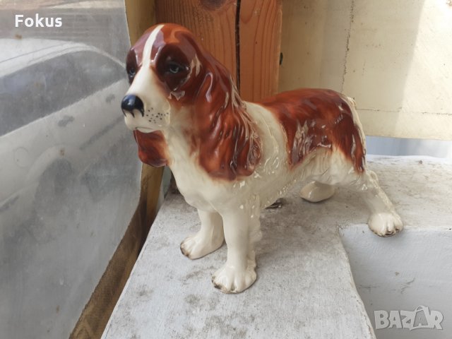Порцеланова статуетка фигура куче маркировка порцелан
