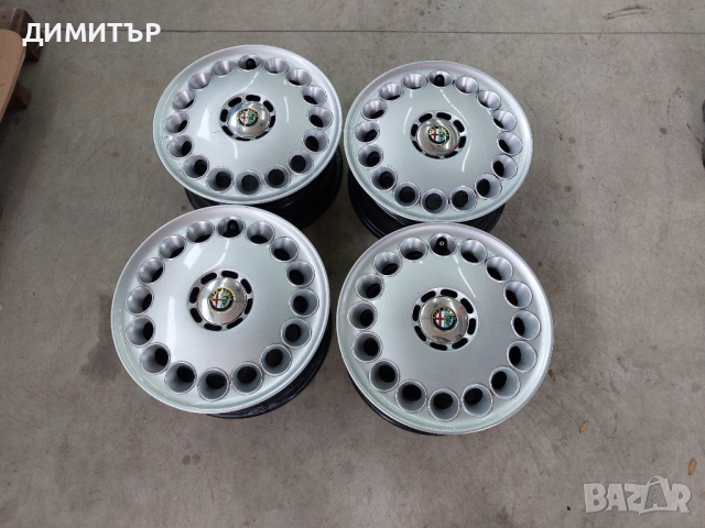 4 бр.метални джанти с тазове за Алфа Ромео 5Х98:15-ки :5х114,3 :6,5JX15:ЕТ41,5