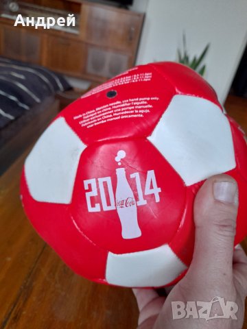 Футболна топка Кока Кола,Coca Cola, снимка 3 - Други ценни предмети - 39372384