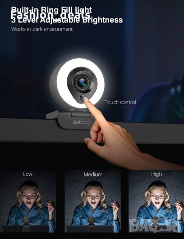 Нова USB Уеб камера за компютър, лаптоп с микрофон 1080p Full HD, снимка 7 - Други - 35958401