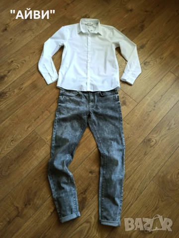 PULL & BEAR детски дънки и риза за момче, снимка 7 - Детски панталони и дънки - 52412677