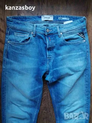 replay grover straight fit jeans - страхотни мъжки дънки КАТО НОВИ 31, снимка 8 - Дънки - 49247332