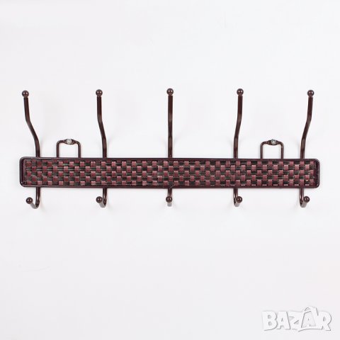 2709 Метална закачалка за стена с 10 куки за закачане