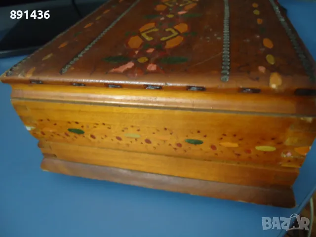 Стара дървена кутия за цигари, снимка 6 - Други - 47616244