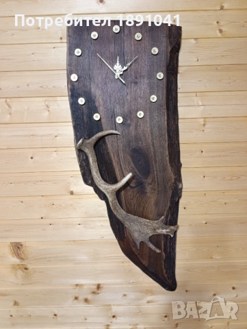 Подарък за ловец . Часовник от дърво . Ловен часовник . 