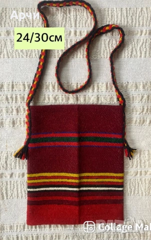 Етно торбички ор автентични платове, снимка 2 - Антикварни и старинни предмети - 53283074