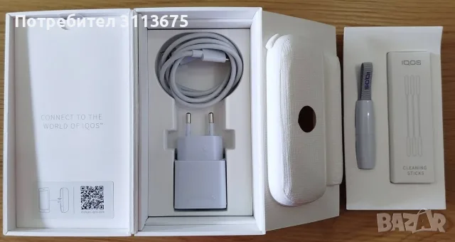 IQOS 3 DUO, син цвят, ПЪЛЕН комплект, неразличим от нов., снимка 4 - Електронни цигари - 56226050