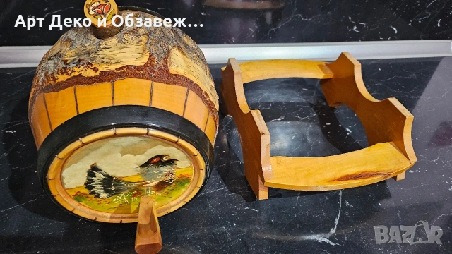 Дървено изрисувано буренце, снимка 6 - Декорация за дома - 53664234