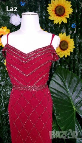 бална луксозна абитуриентска официална рокля бордо, снимка 5 - Рокли - 35954015
