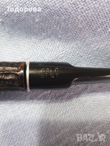 Стара стилна лула GOLD SPOT-REAL BRIAR, снимка 5 - Антикварни и старинни предмети - 38928438