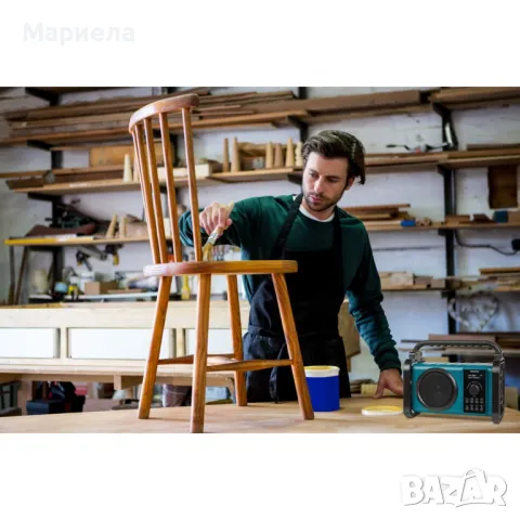 Работно Радио с Bluetooth и Акумулаторна Батерия 2000mAh / Безкабелно Работно Радио 5W, снимка 10 - Други - 48875108