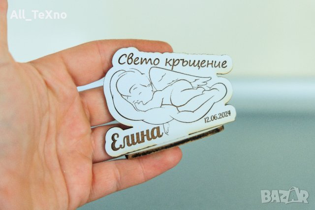 Спящо Ангелче за кръщене, снимка 3 - Декорация - 40918786