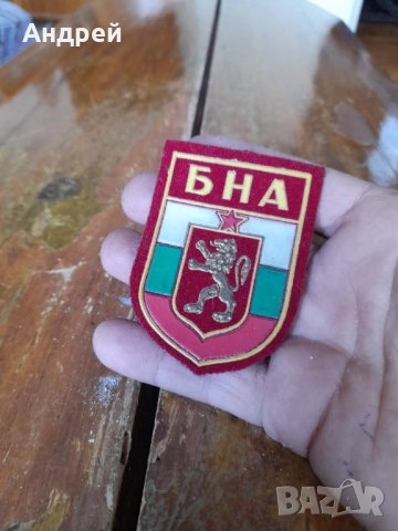 Стара военна емблема БНА, снимка 2 - Антикварни и старинни предмети - 51850261