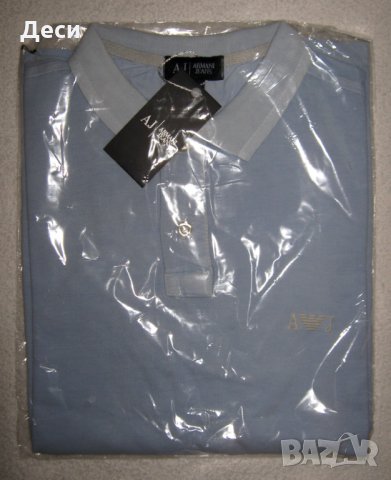 Мъжка polo тениска ARMANI JEANS с яка, снимка 4 - Тениски - 35813772