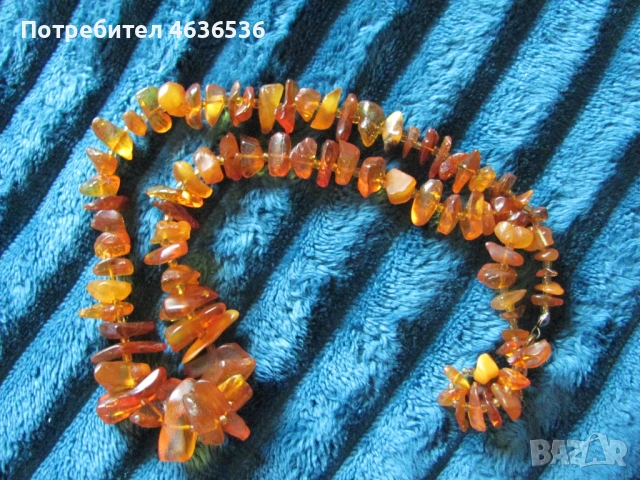 Дамско колие естествен балтийски кехлибар, 48см., снимка 5 - Колиета, медальони, синджири - 53466982