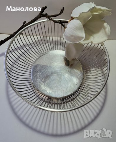 Посребрена кошница Viners Sheffield., снимка 2 - Антикварни и старинни предмети - 42646687