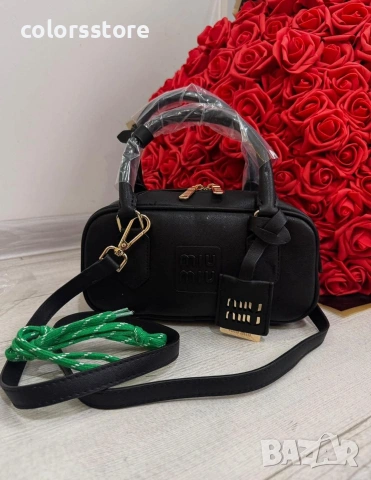Черна чанта MiuMiu -IM175T, снимка 2 - Чанти - 43172399