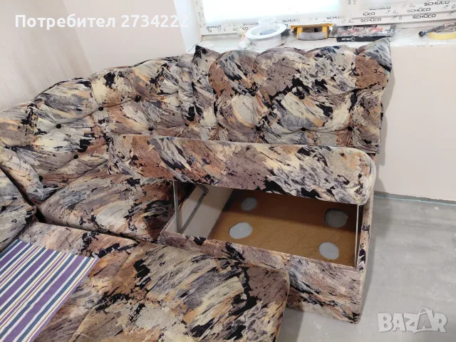 Разтегателен ъглов диван, снимка 3 - Дивани и мека мебел - 55826461