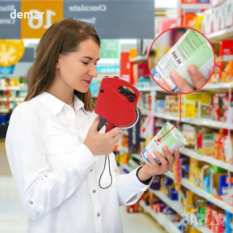 OunglyChoi 2 броя маркер клещи Пистолет с цени с 5000 етикета, снимка 8 - Клещи - 47450973