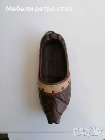 Ръчно резбована дървена обувка е красиво допълнение към всяка колекция. , снимка 5 - Декорация за дома - 47875855