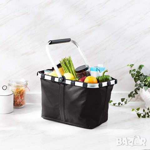 Сгъваема пазарска кошница Amazon Basics 37701134 компактна пазарска чанта за пикник  плаж , снимка 1 - Други - 39940705