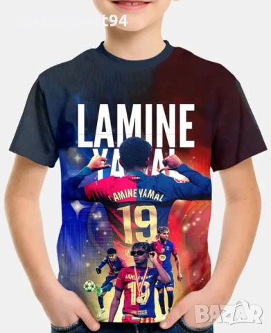 Детска Тениска Ламин Ямал 2 модела от 4 до 14, снимка 3 - Футбол - 51222445
