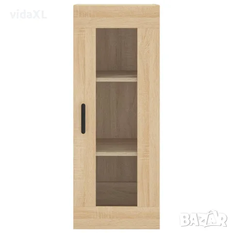 vidaXL Висок шкаф, сонома дъб, 34,5x34x180 см, инженерно дърво, снимка 7 - Бюфети - 56146731