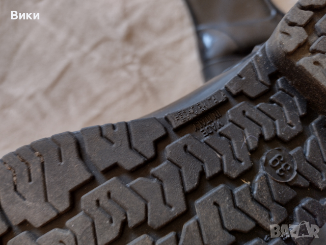 Черни гумени ботуши made in italy, снимка 8 - Дамски ботуши - 36239847