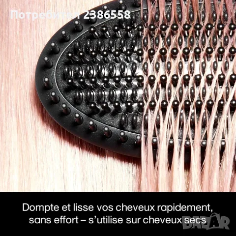 ghd - Нагряваща се четка ghd Glide — Изправяща четка (черна, снимка 3 - Маши за коса - 56260303
