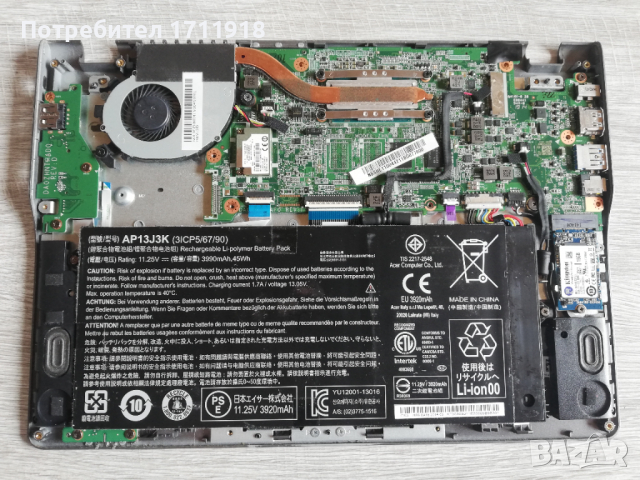 Acer Chromebook C720, снимка 3 - Лаптопи за работа - 36297023