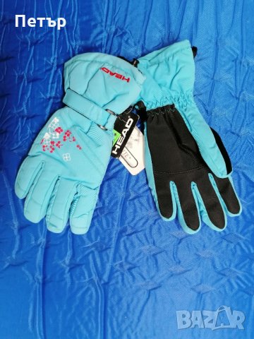 Продавам нови дамски водоустойчиви сини ръкавици Head , снимка 4 - Зимни спортове - 35664479