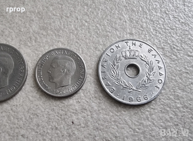  Гърция. 20,50 лепта. 1,2, 5, 10 драхми .6 бройки. По стара и рядка емисия., снимка 8 - Нумизматика и бонистика - 44549990