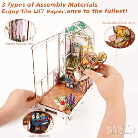 Нов Комплект за сглобяване на мини градинска къща - 3D пъзел за възрастни, снимка 3 - Други - 47276064