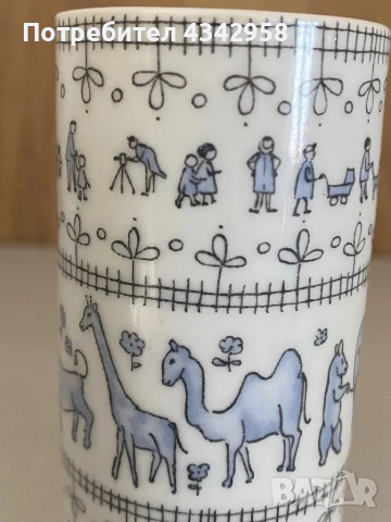 Wallendorf. Porcelain.1960-те. Мини ваза., снимка 2 - Антикварни и старинни предмети - 51367831