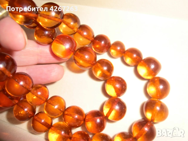 Кехлибарена огърлица винтидж, снимка 4 - Антикварни и старинни предмети - 53287515