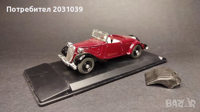 Citroen Cabriolet 1936 1/43, снимка 7 - Колекции - 44240645