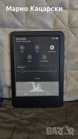 Kindle 11 с подсветка, wifi, подарък калъф като нов , снимка 5 - Електронни четци - 53866008