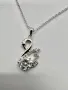 Сребърно колие с мойсанит (Диамант) 1 карат, снимка 7