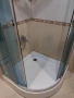 Здрави и запазени душ кабина 90/90 см 6 мм стъкло и корито, умивалник с ботуш, снимка 2