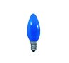 Лампа свещ, синя, цокъл E14, 220V, 40W, снимка 1 - Крушки - 42342136