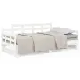 vidaXL Разтегателна кушетка, бяла, борово дърво масив, 2x(80x200) см（SKU: 820348）, снимка 1